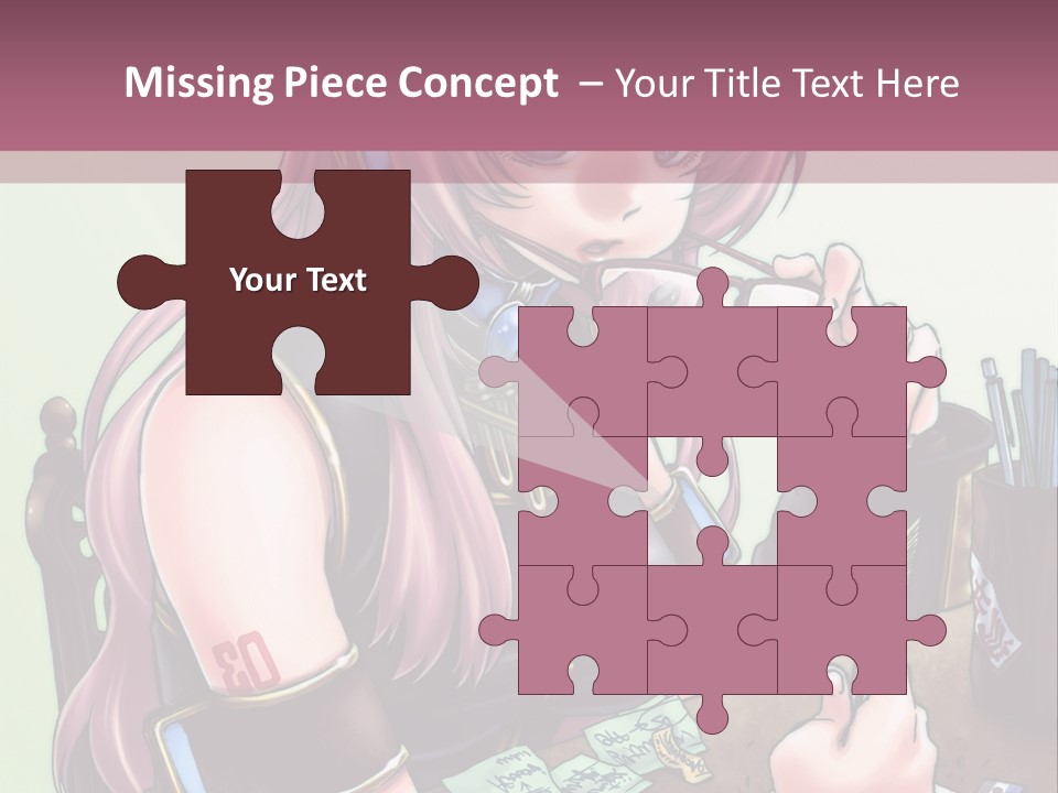 A Woman Sitting At A Desk Writing On A Piece Of Paper PowerPoint Template