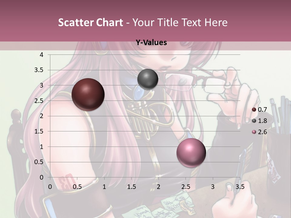 A Woman Sitting At A Desk Writing On A Piece Of Paper PowerPoint Template