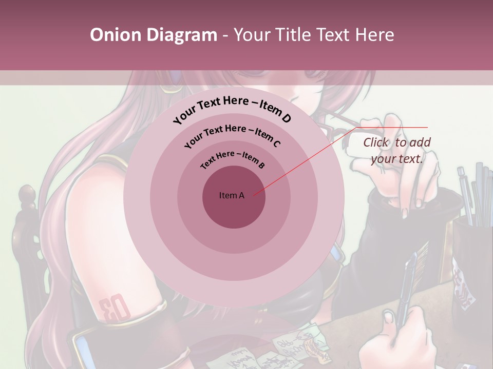 A Woman Sitting At A Desk Writing On A Piece Of Paper PowerPoint Template