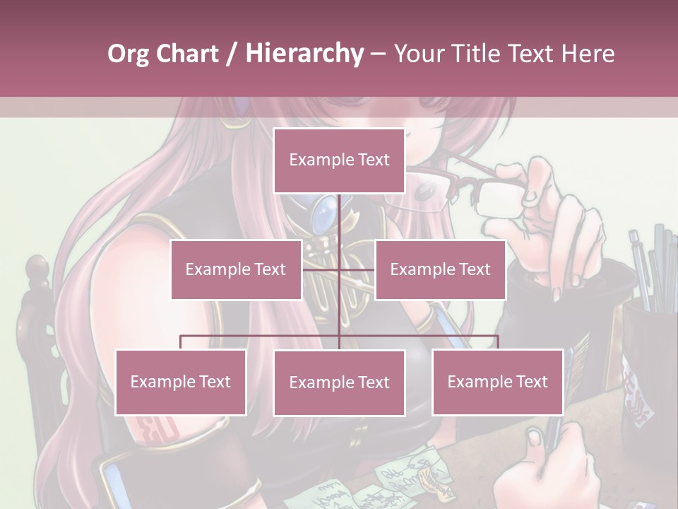 A Woman Sitting At A Desk Writing On A Piece Of Paper PowerPoint Template