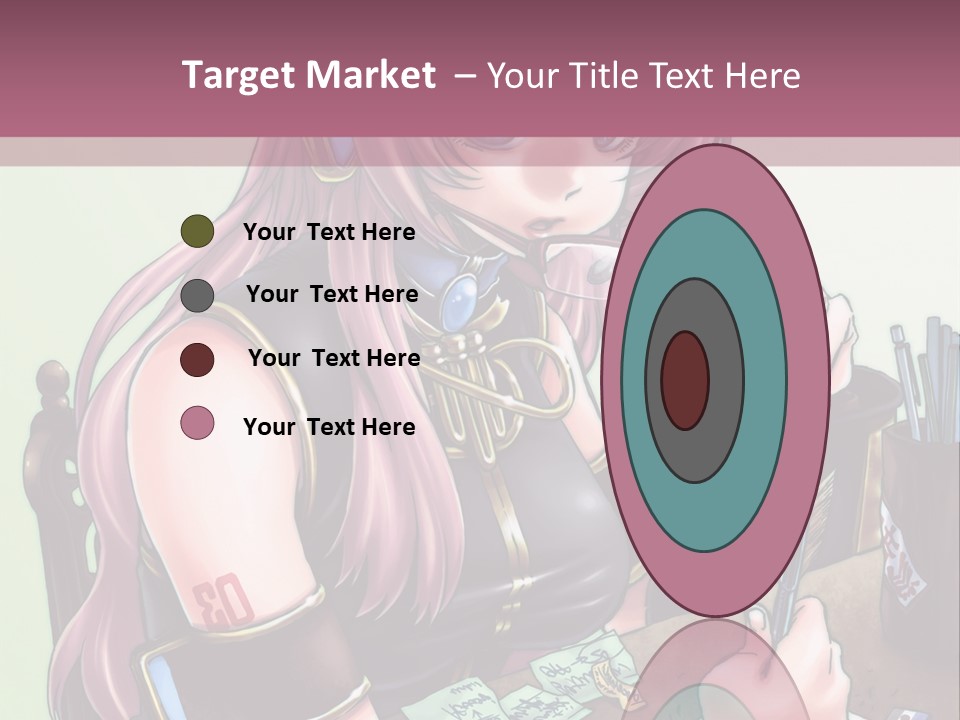 A Woman Sitting At A Desk Writing On A Piece Of Paper PowerPoint Template