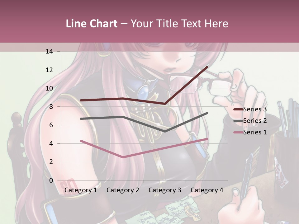 A Woman Sitting At A Desk Writing On A Piece Of Paper PowerPoint Template