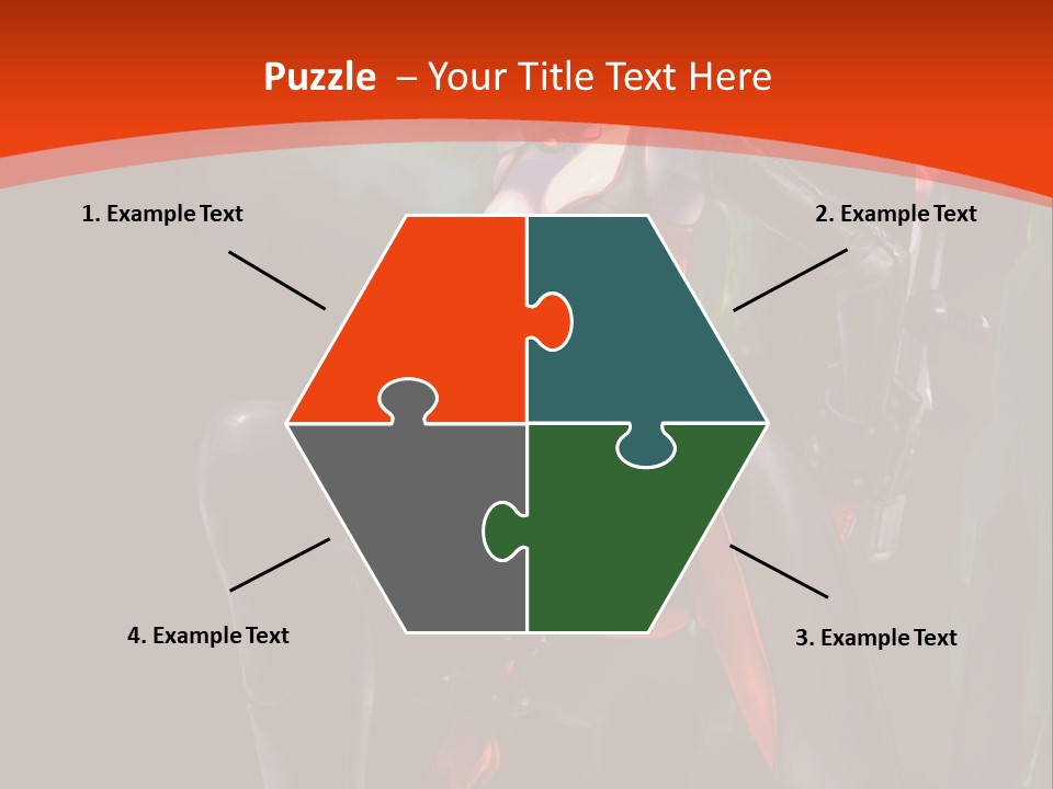 A Woman With Red Hair In A Black Outfit PowerPoint Template