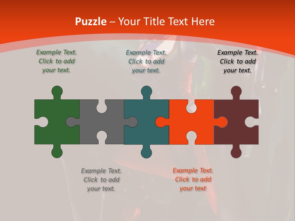 A Woman With Red Hair In A Black Outfit PowerPoint Template