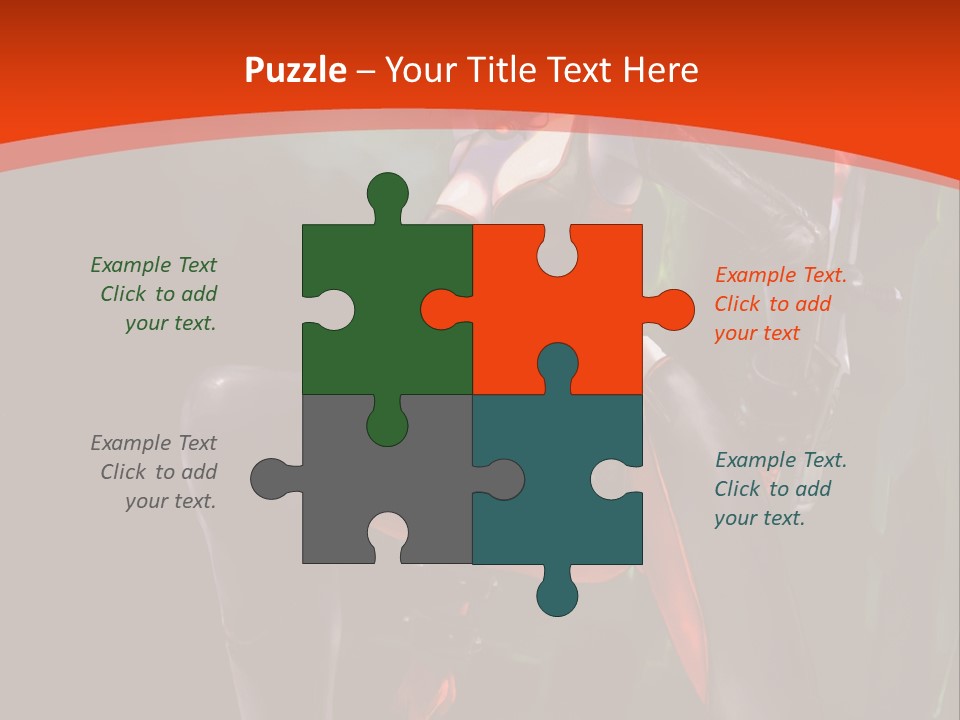 A Woman With Red Hair In A Black Outfit PowerPoint Template