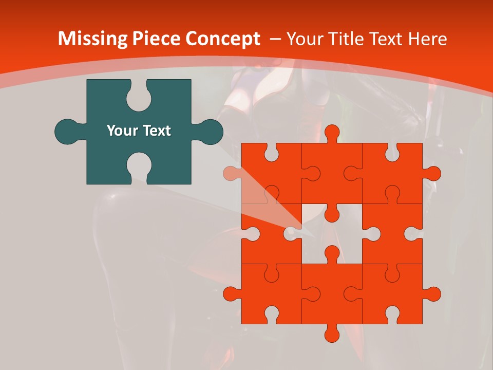 A Woman With Red Hair In A Black Outfit PowerPoint Template