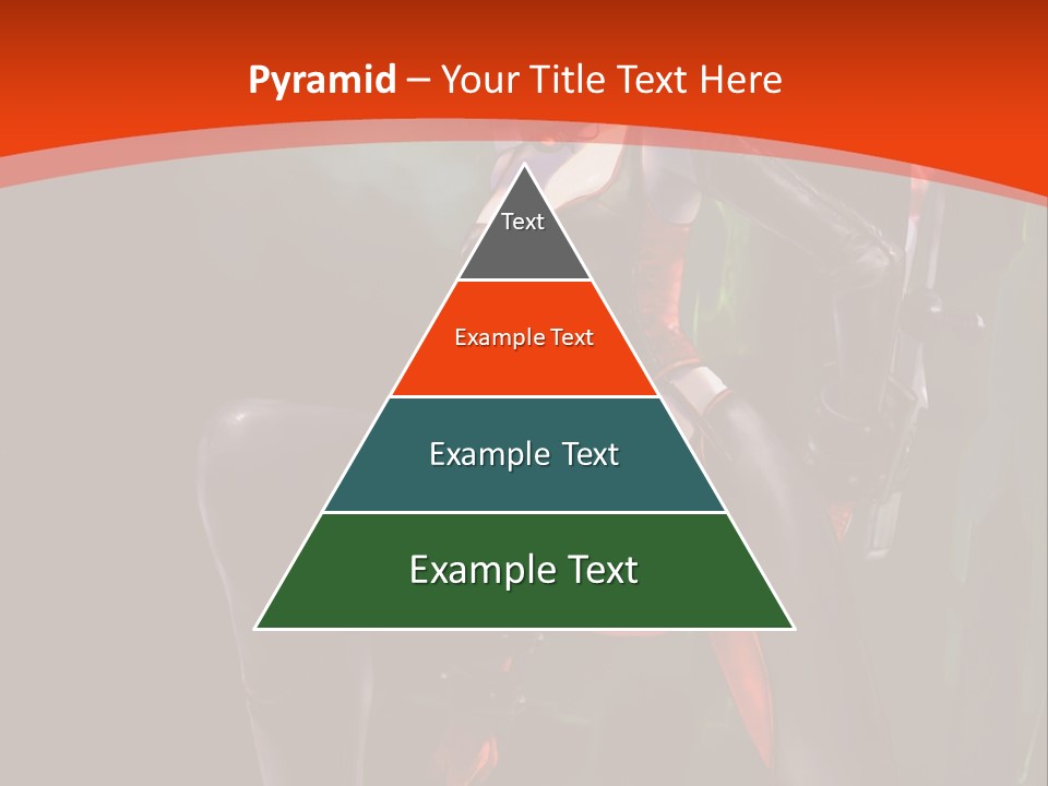 A Woman With Red Hair In A Black Outfit PowerPoint Template