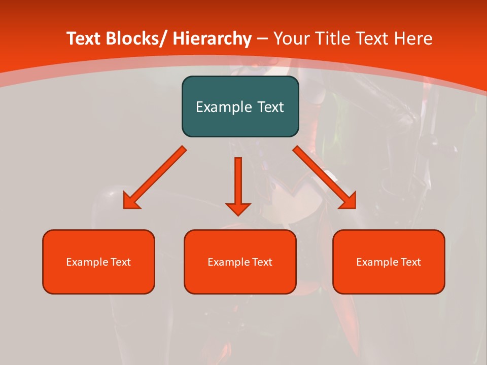 A Woman With Red Hair In A Black Outfit PowerPoint Template