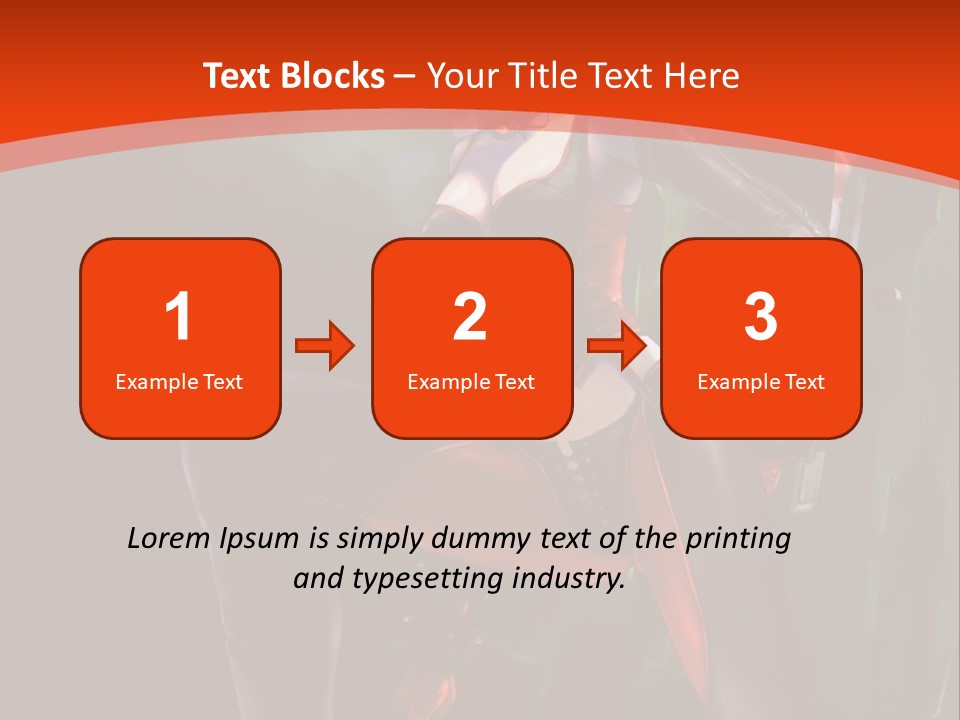 A Woman With Red Hair In A Black Outfit PowerPoint Template