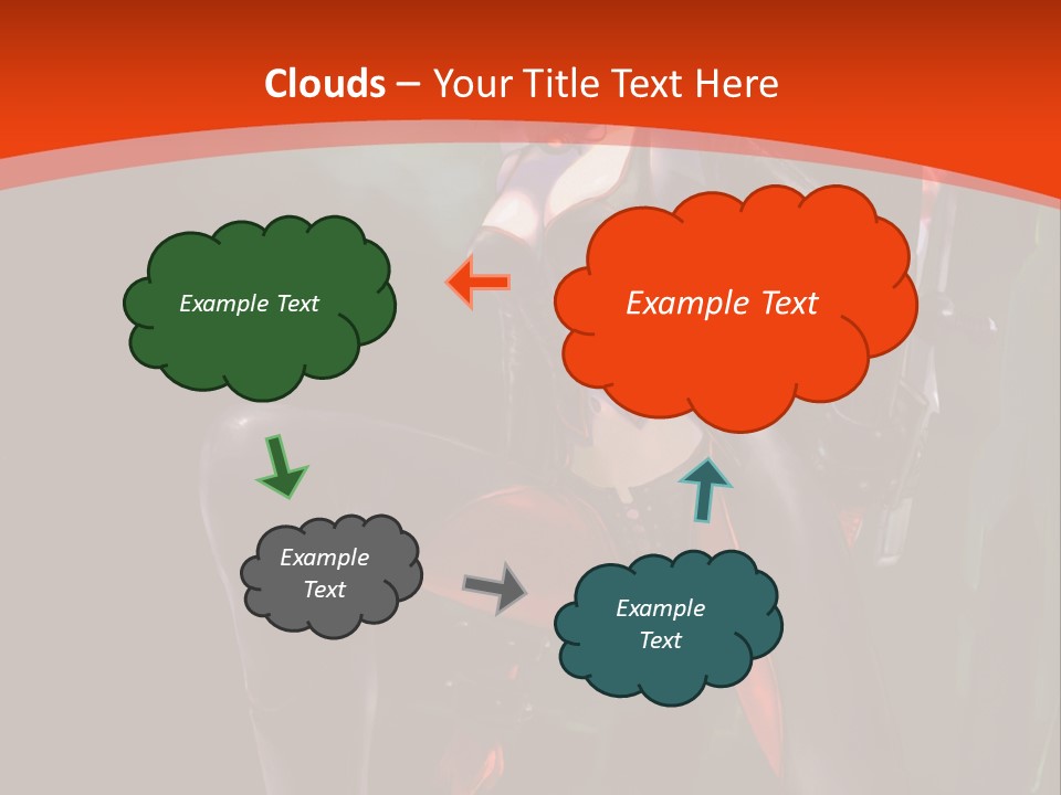 A Woman With Red Hair In A Black Outfit PowerPoint Template