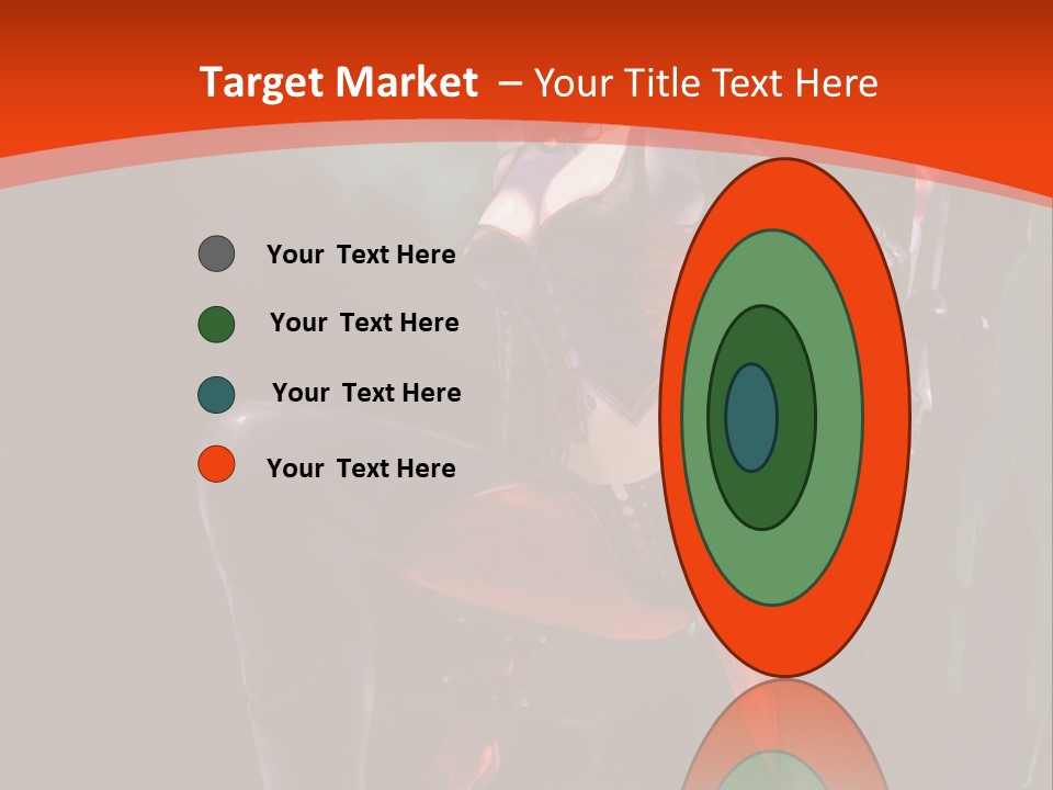 A Woman With Red Hair In A Black Outfit PowerPoint Template