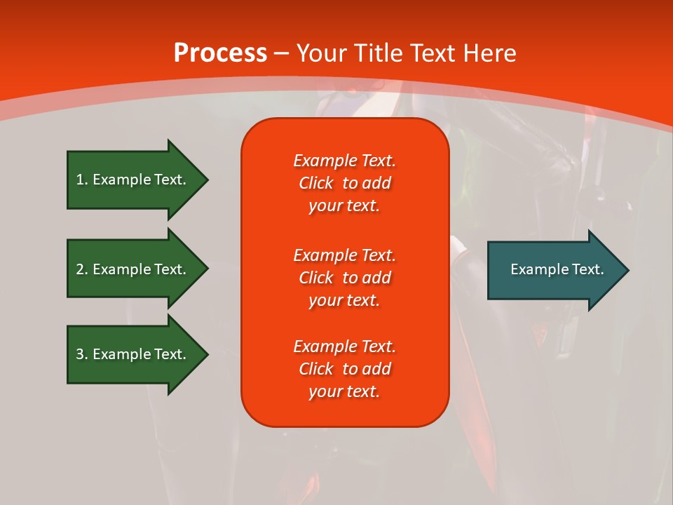 A Woman With Red Hair In A Black Outfit PowerPoint Template