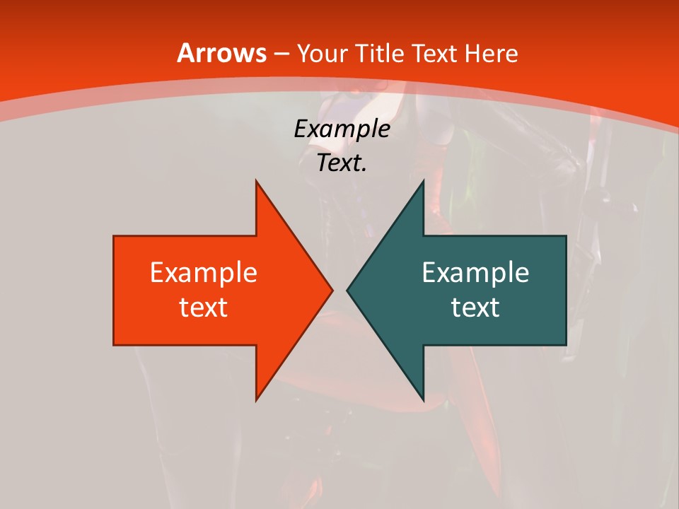 A Woman With Red Hair In A Black Outfit PowerPoint Template