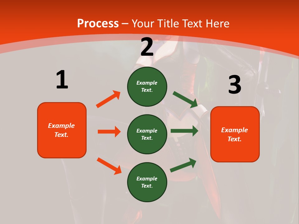 A Woman With Red Hair In A Black Outfit PowerPoint Template