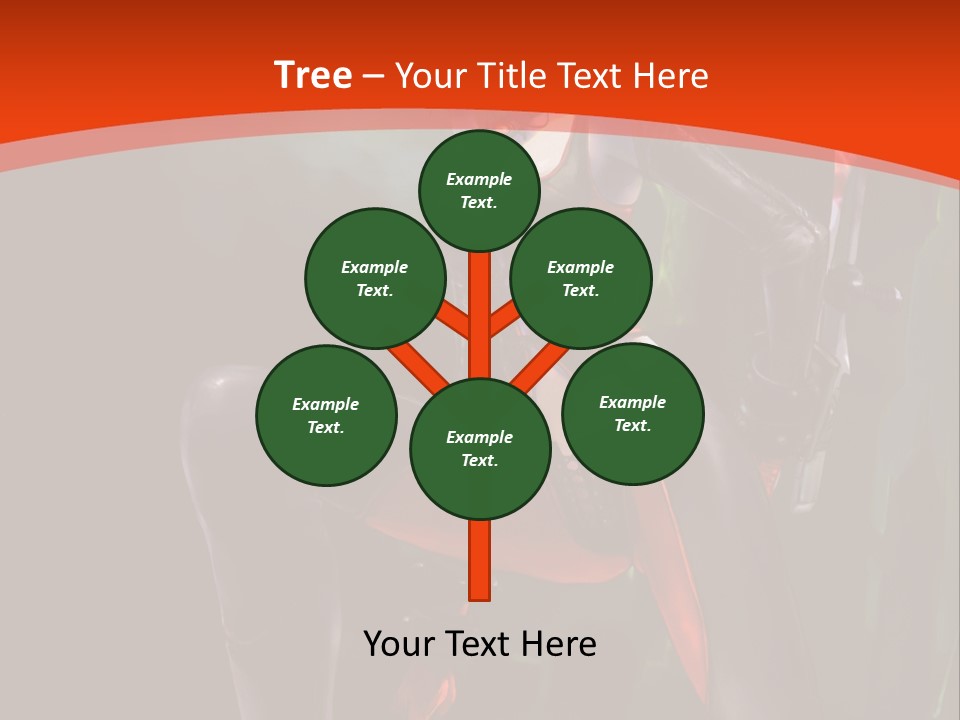 A Woman With Red Hair In A Black Outfit PowerPoint Template