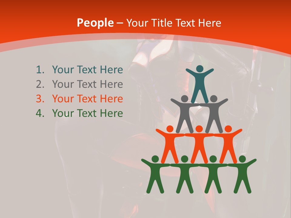 A Woman With Red Hair In A Black Outfit PowerPoint Template