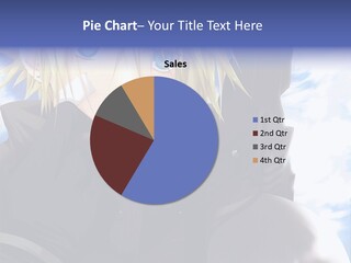 A Anime Character With Blue Eyes And Blonde Hair PowerPoint Template