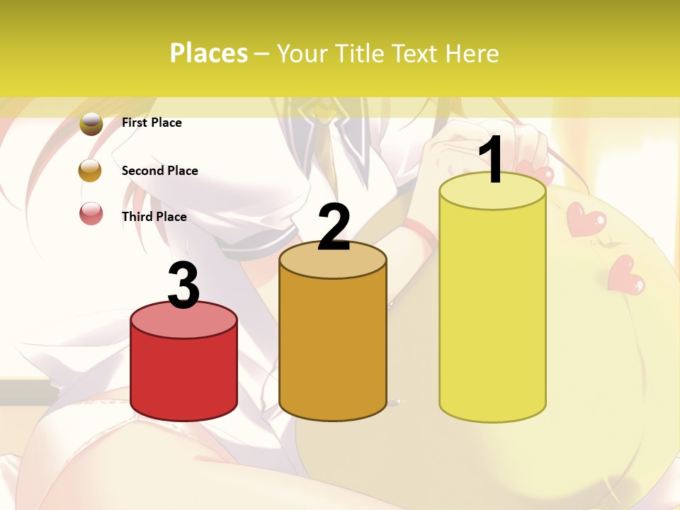 A Girl Sitting On A Bed With A Stuffed Animal PowerPoint Template