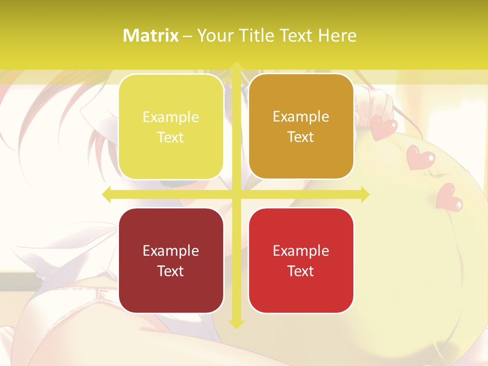 A Girl Sitting On A Bed With A Stuffed Animal PowerPoint Template