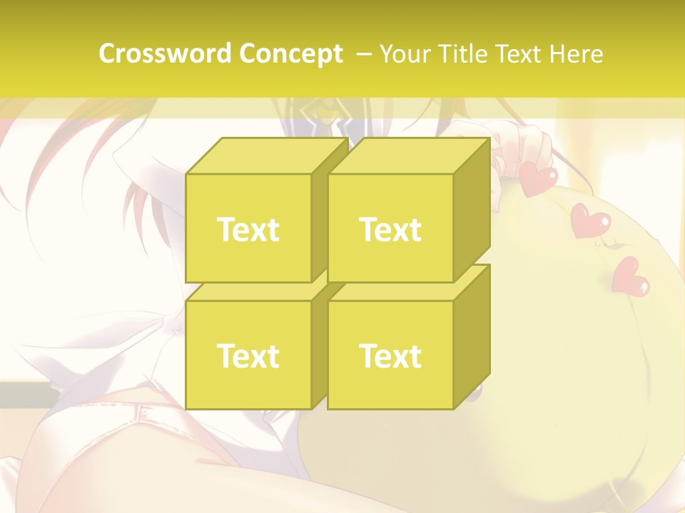 A Girl Sitting On A Bed With A Stuffed Animal PowerPoint Template