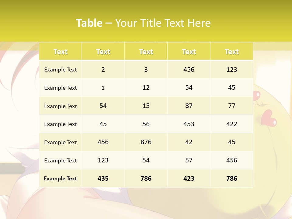 A Girl Sitting On A Bed With A Stuffed Animal PowerPoint Template