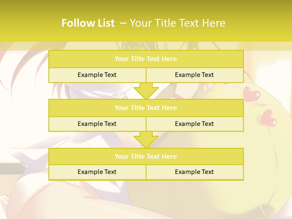 A Girl Sitting On A Bed With A Stuffed Animal PowerPoint Template