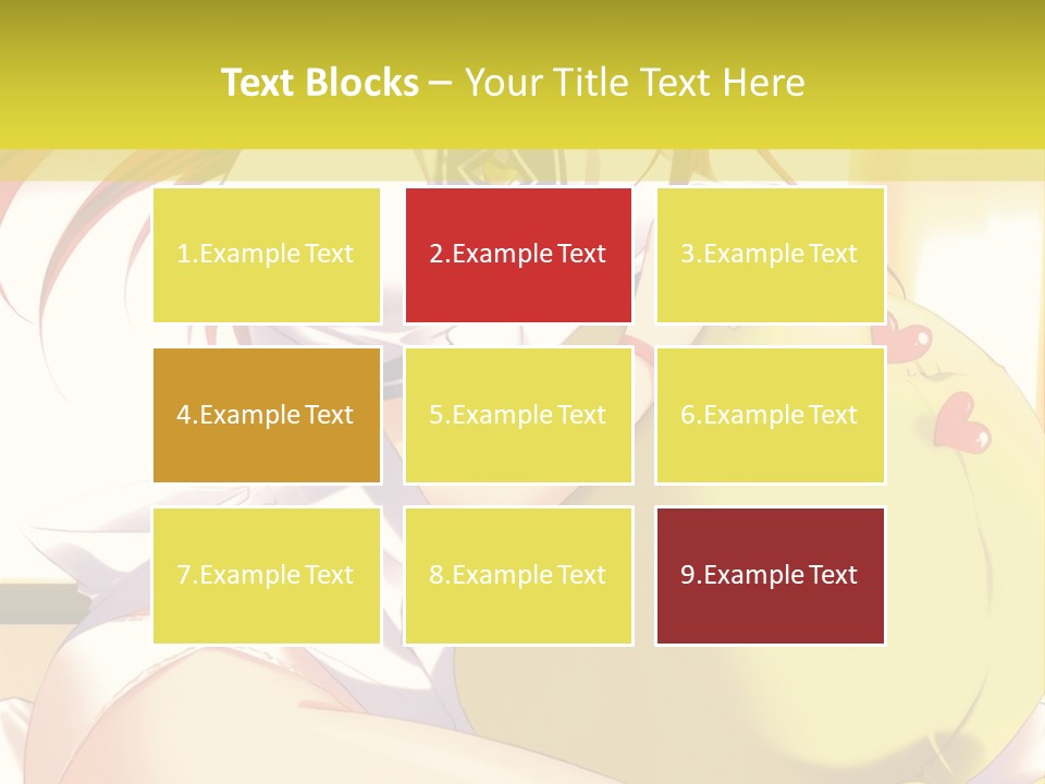 A Girl Sitting On A Bed With A Stuffed Animal PowerPoint Template