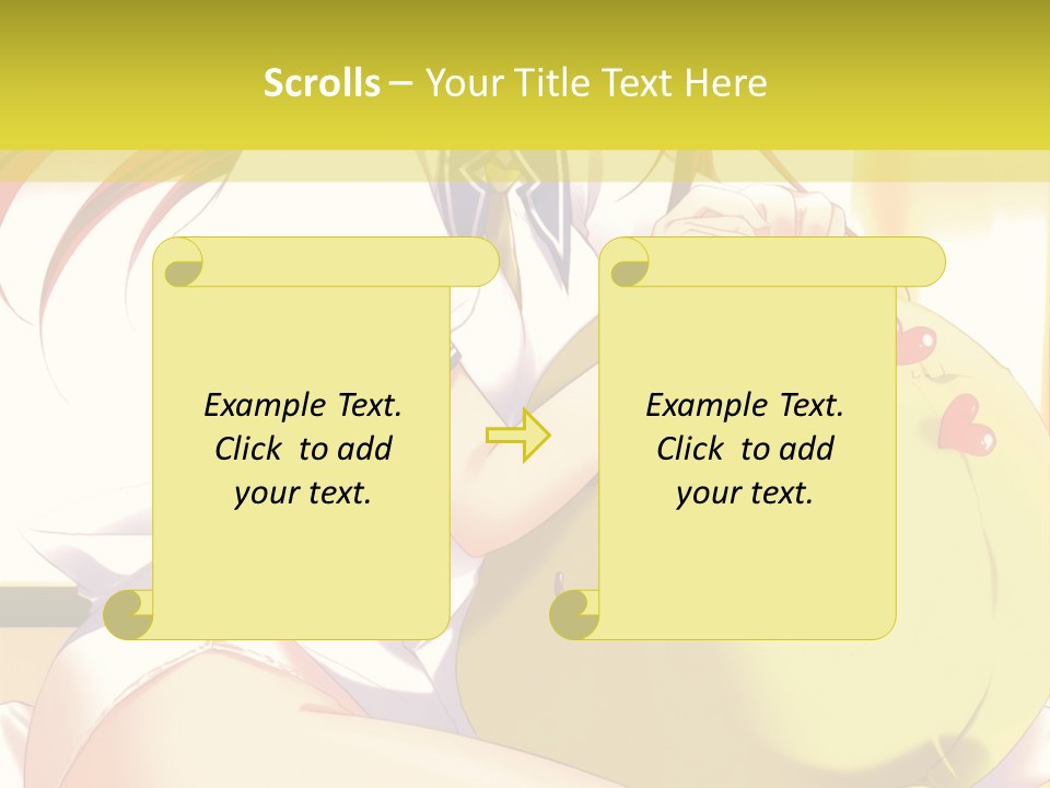 A Girl Sitting On A Bed With A Stuffed Animal PowerPoint Template