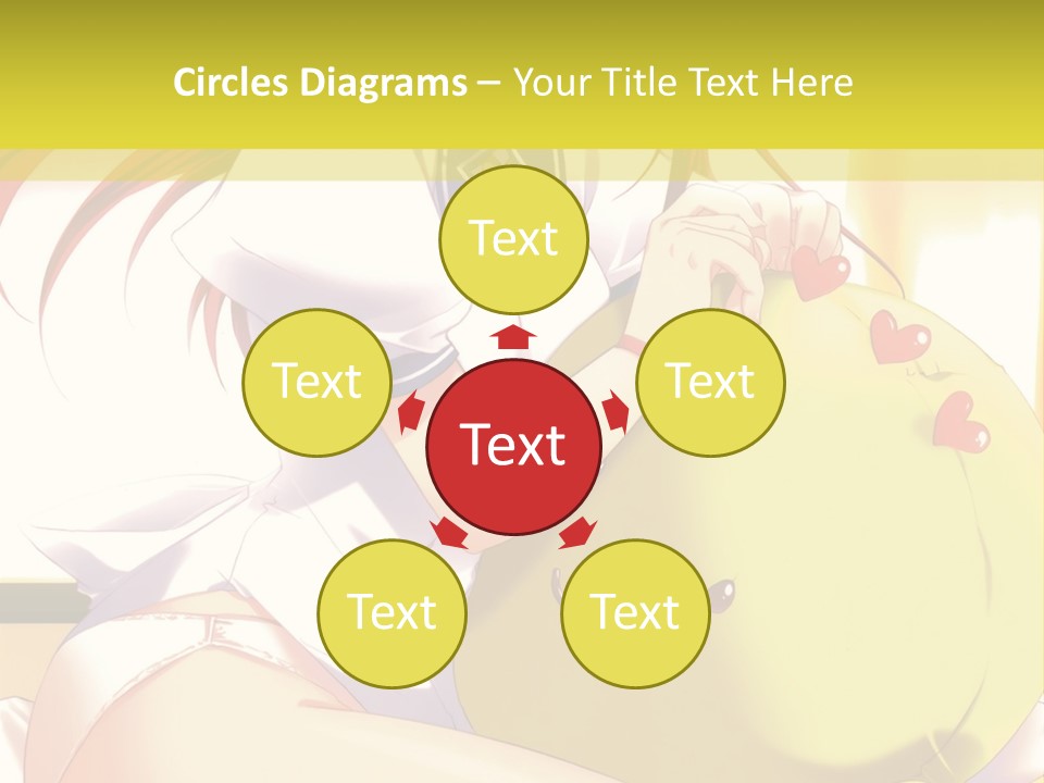 A Girl Sitting On A Bed With A Stuffed Animal PowerPoint Template