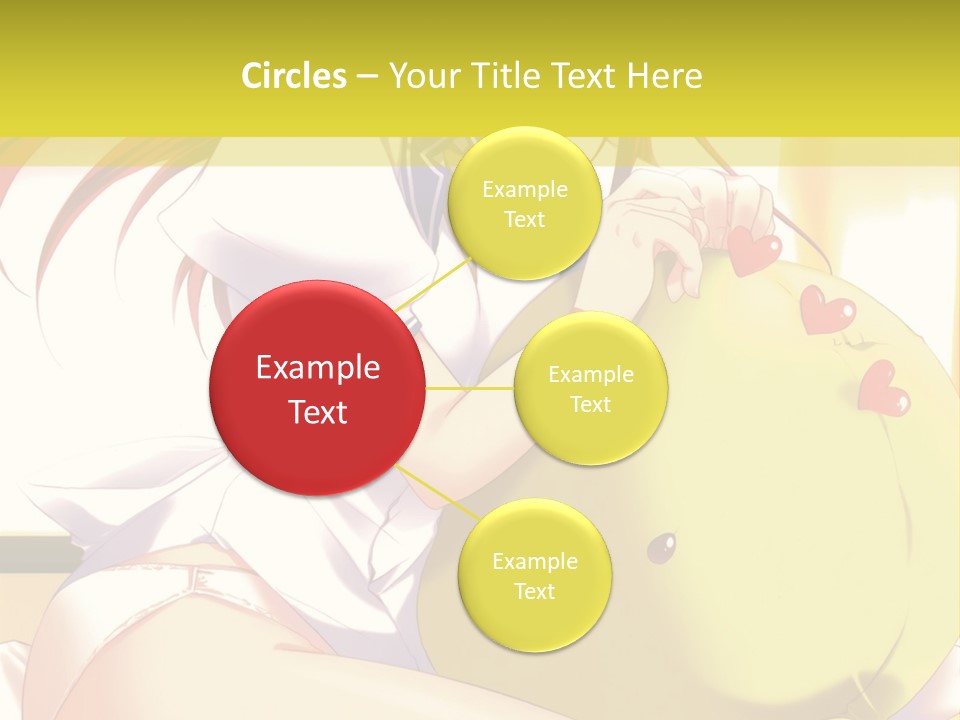 A Girl Sitting On A Bed With A Stuffed Animal PowerPoint Template