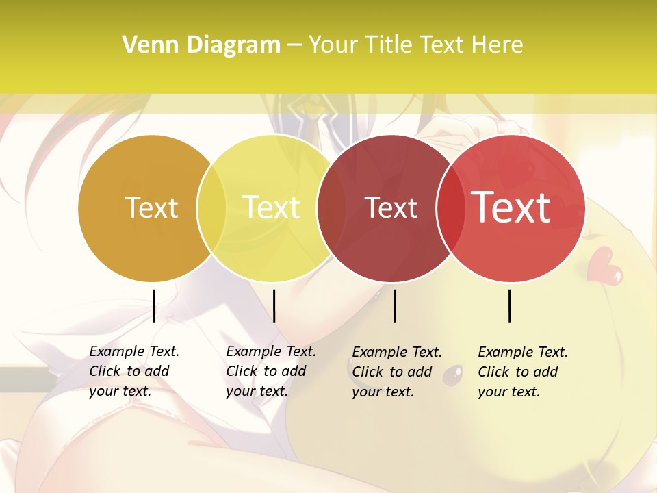 A Girl Sitting On A Bed With A Stuffed Animal PowerPoint Template