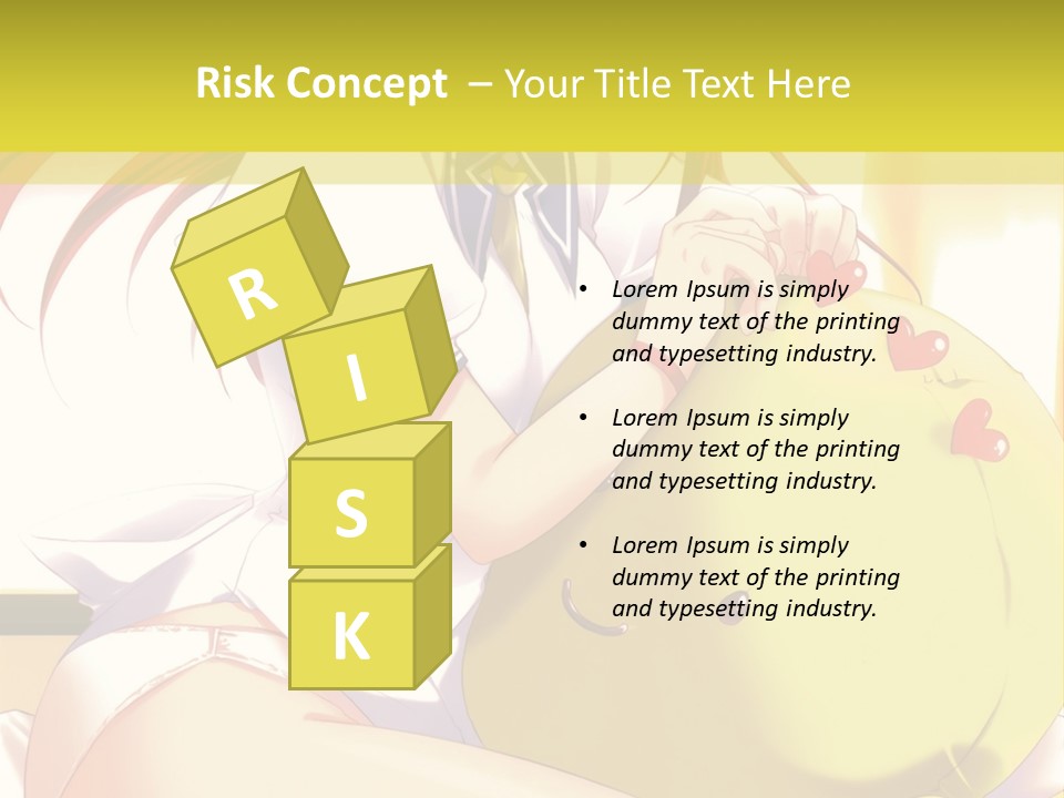 A Girl Sitting On A Bed With A Stuffed Animal PowerPoint Template