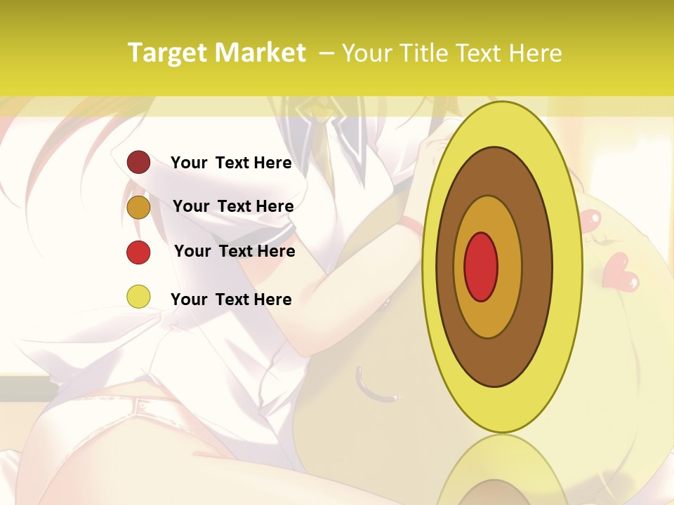 A Girl Sitting On A Bed With A Stuffed Animal PowerPoint Template