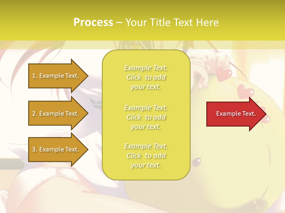 A Girl Sitting On A Bed With A Stuffed Animal PowerPoint Template