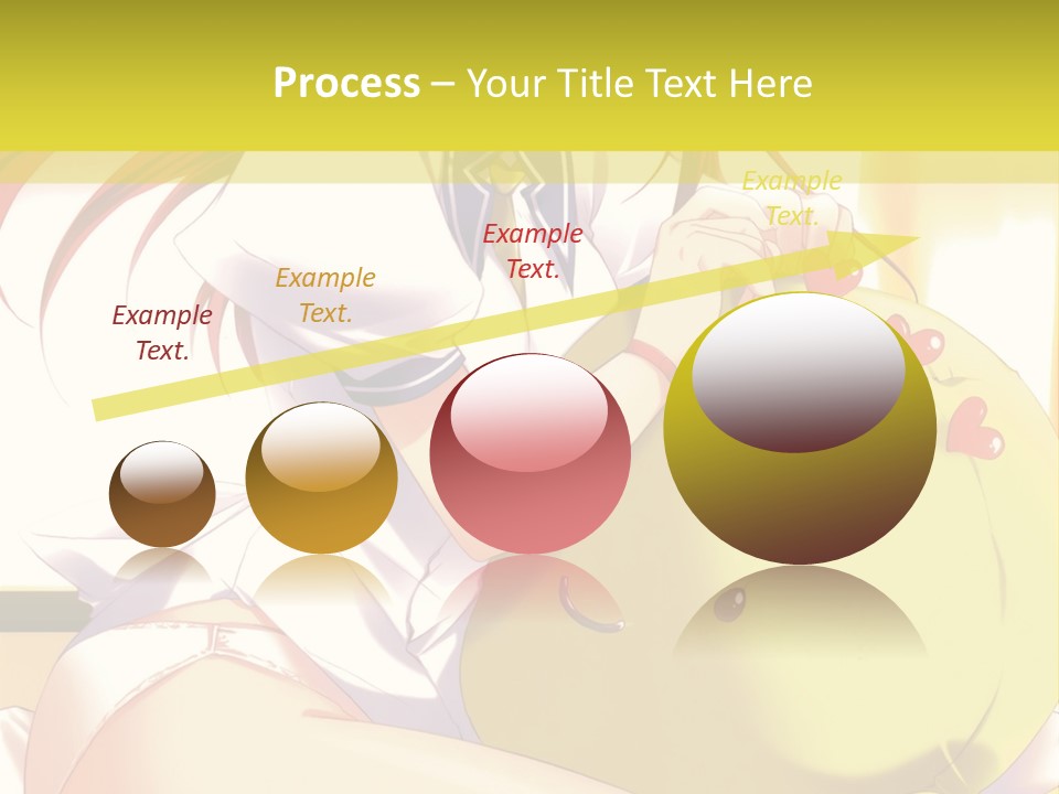 A Girl Sitting On A Bed With A Stuffed Animal PowerPoint Template