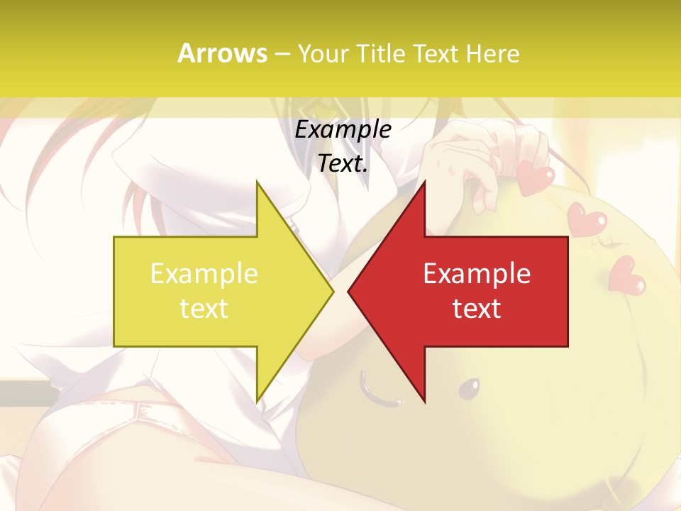 A Girl Sitting On A Bed With A Stuffed Animal PowerPoint Template