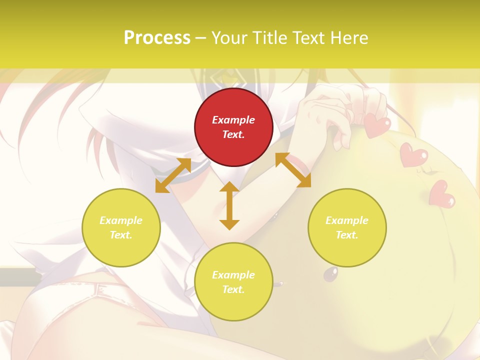 A Girl Sitting On A Bed With A Stuffed Animal PowerPoint Template