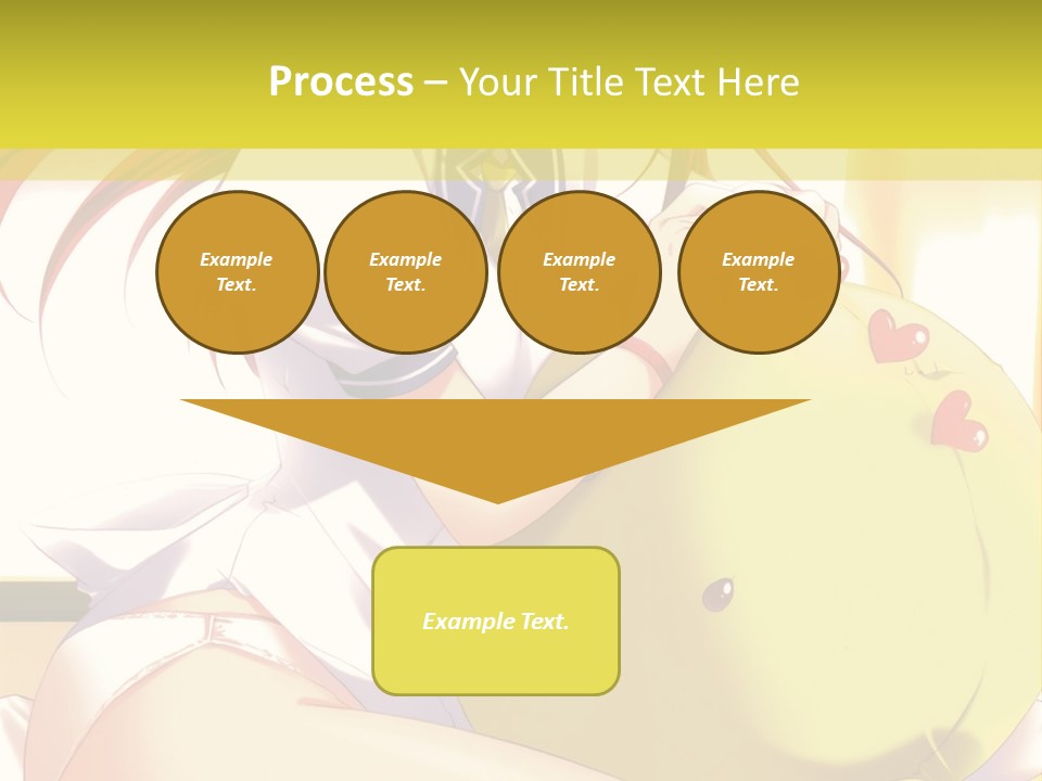 A Girl Sitting On A Bed With A Stuffed Animal PowerPoint Template