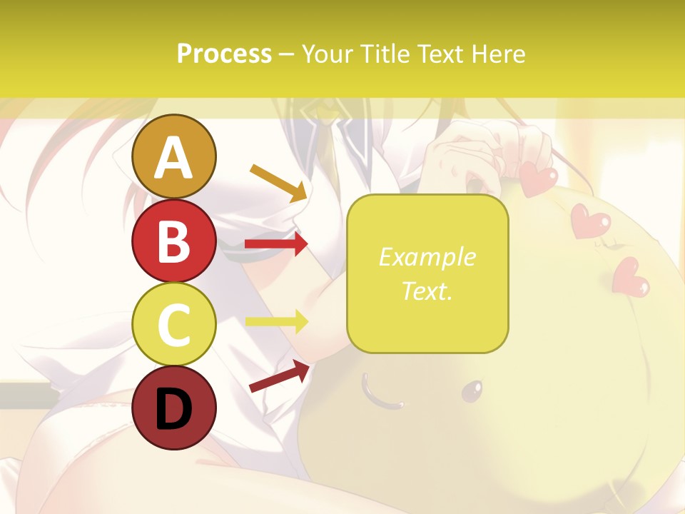 A Girl Sitting On A Bed With A Stuffed Animal PowerPoint Template