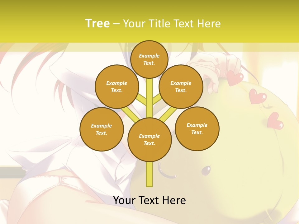 A Girl Sitting On A Bed With A Stuffed Animal PowerPoint Template