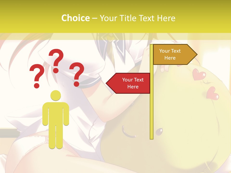 A Girl Sitting On A Bed With A Stuffed Animal PowerPoint Template