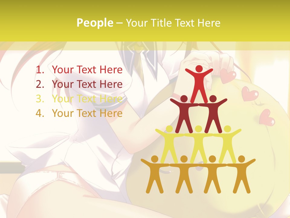 A Girl Sitting On A Bed With A Stuffed Animal PowerPoint Template