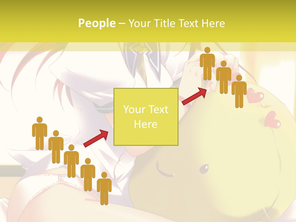 A Girl Sitting On A Bed With A Stuffed Animal PowerPoint Template