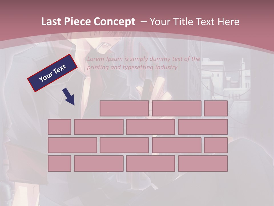 A Man Sitting On The Ground Holding A Cell Phone PowerPoint Template