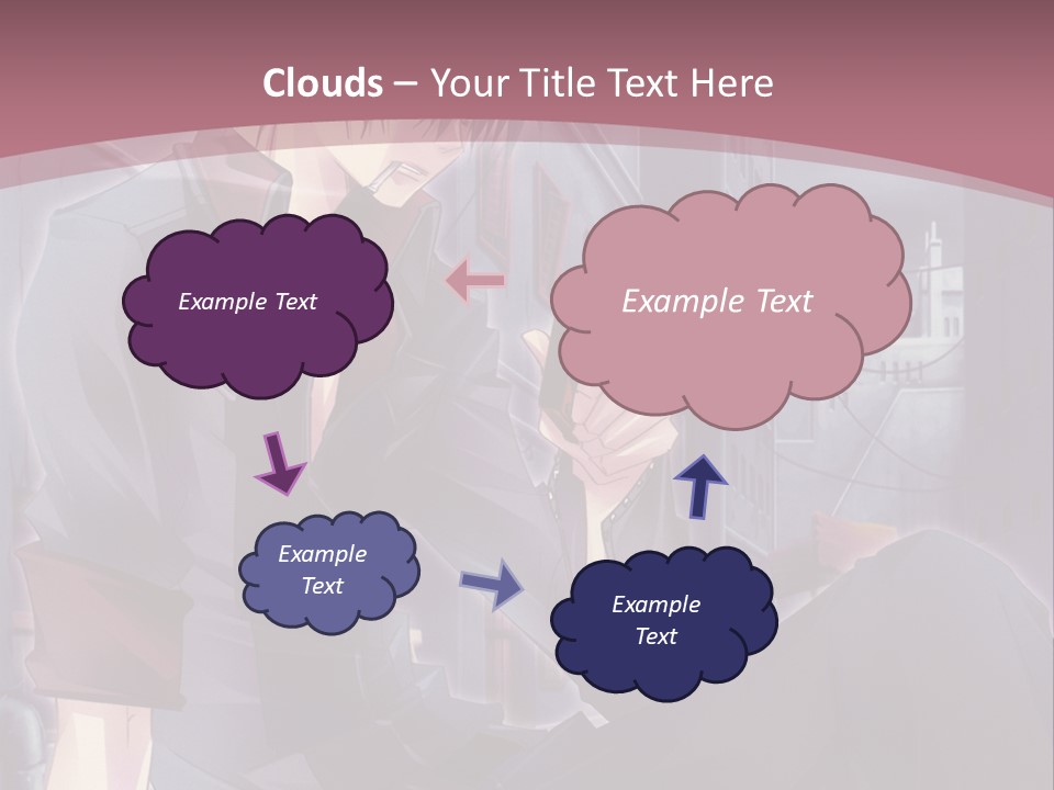 A Man Sitting On The Ground Holding A Cell Phone PowerPoint Template