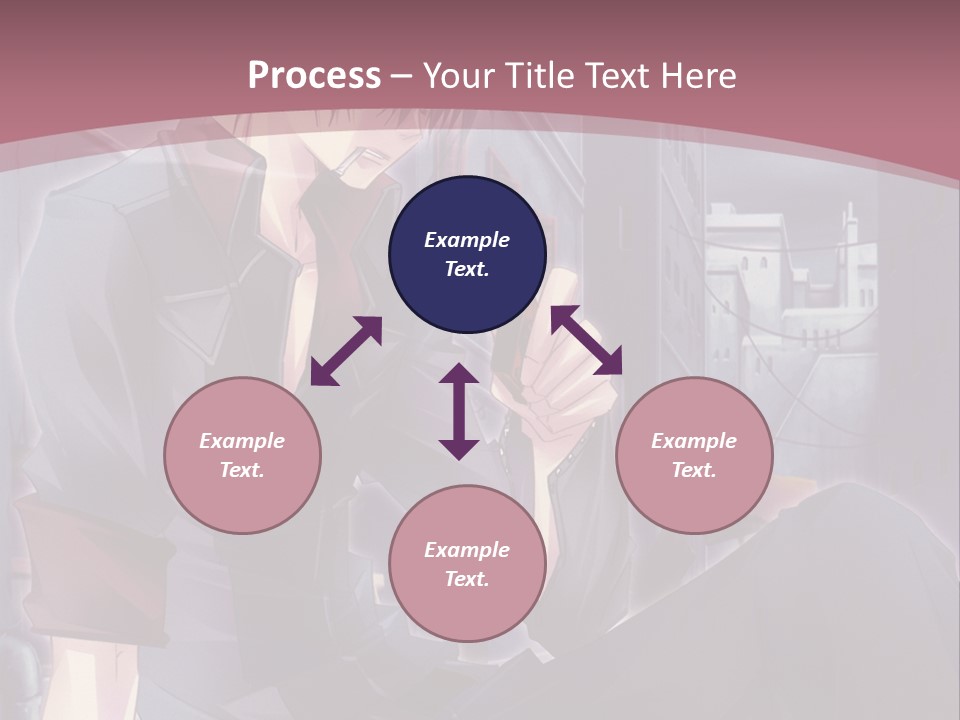 A Man Sitting On The Ground Holding A Cell Phone PowerPoint Template