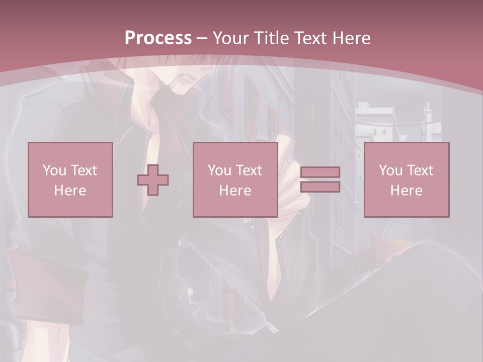 A Man Sitting On The Ground Holding A Cell Phone PowerPoint Template