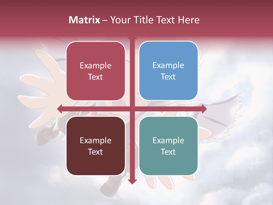 A Girl With Purple Hair Is Flying Through The Air PowerPoint Template