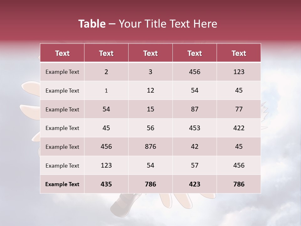 A Girl With Purple Hair Is Flying Through The Air PowerPoint Template