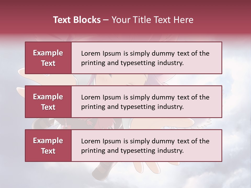 A Girl With Purple Hair Is Flying Through The Air PowerPoint Template